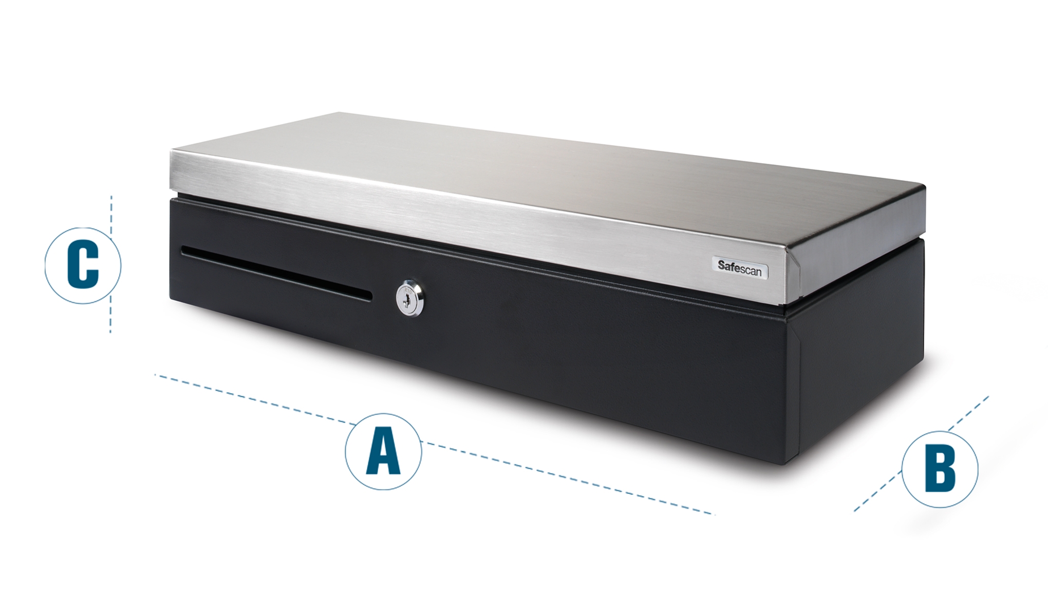 Safescan SD-4617S - Flip Top Cash Drawer - 46x17cm